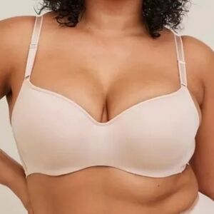 Torrid Curve Wire Free Lightly Lined Everyday Nude Bra Bundle of 2 Size 50DD